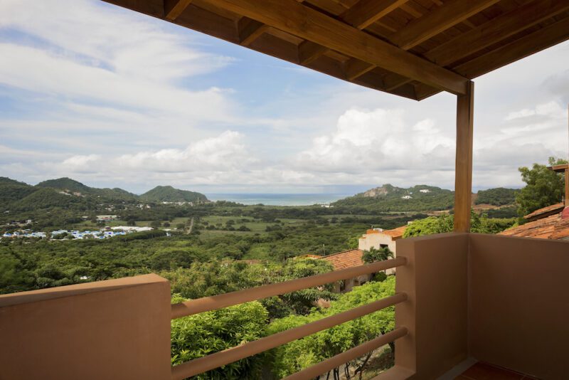 Ocean view from upper balcony