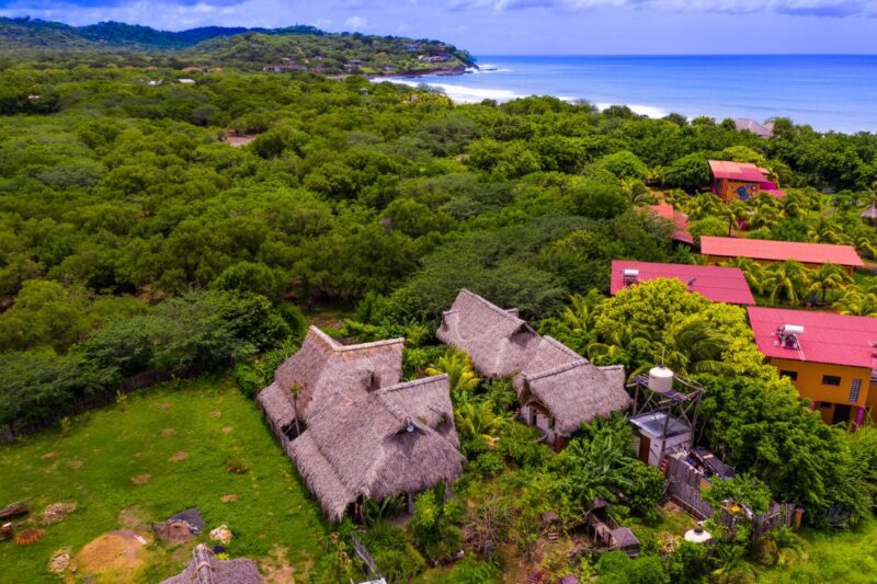 aerial view of Eco Lodge in Popoyo