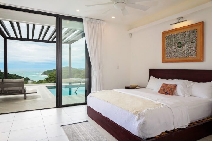 Oceanview Bedroom overlooking pool