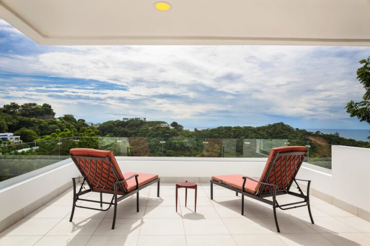 Master bedroom terrace with Ocean view
