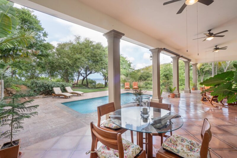 Terrace & Pool with oceanview.