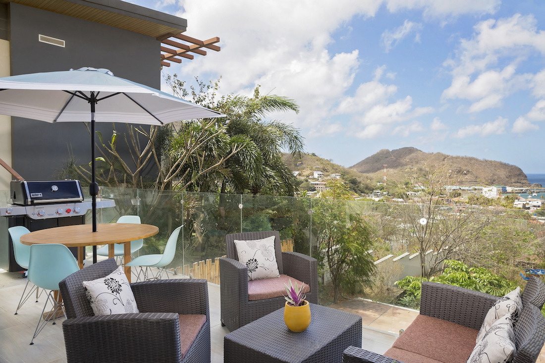Terrace view from inside the house
