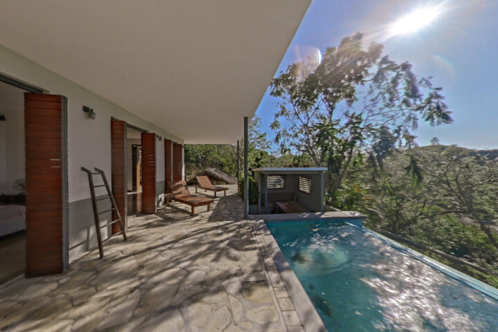 Pool view from the terrace