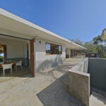 Outside terrace in the back