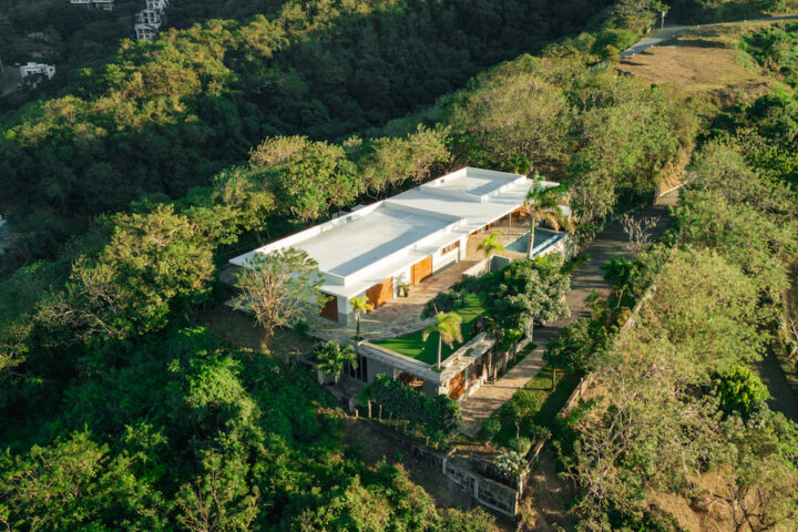Aerial photo of the house