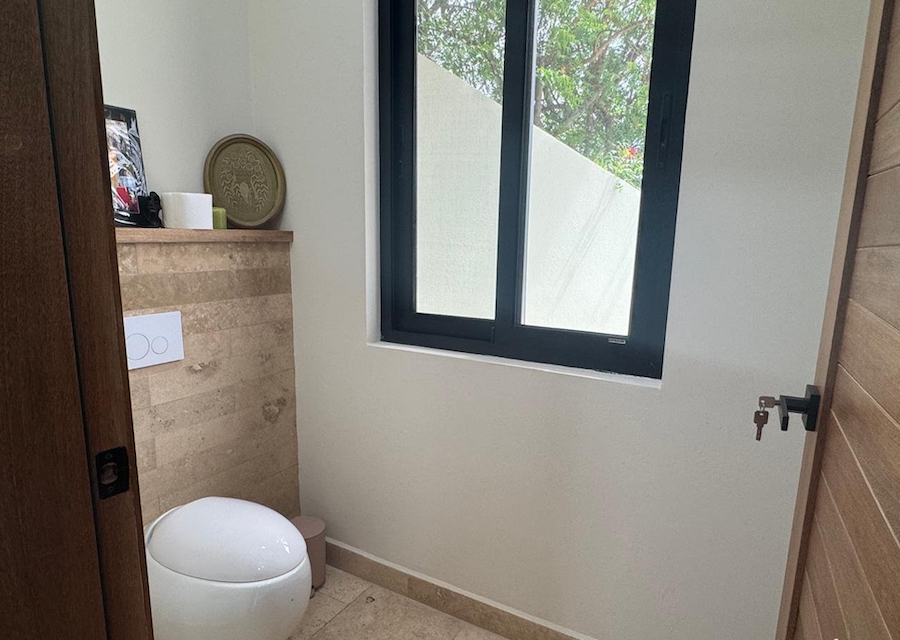 White Toilet in the bathroom