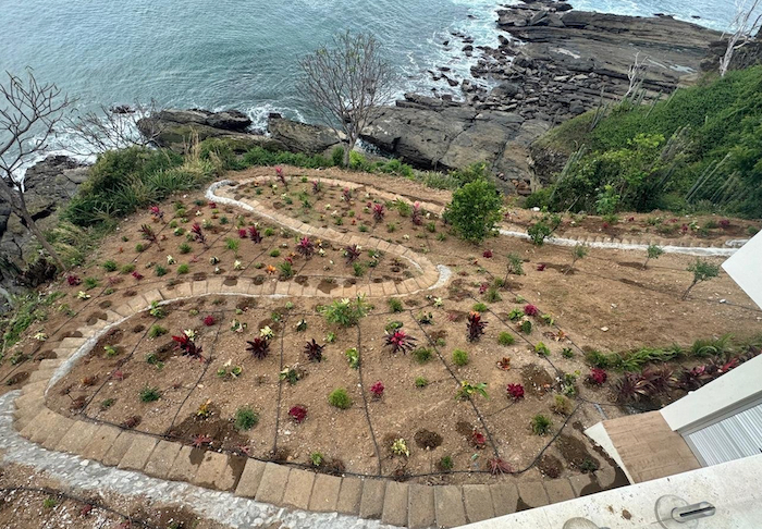 Garden and oceanview