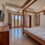 bedroom and living