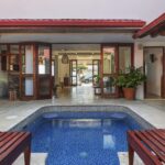 Pool and entrance view