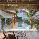 Oceanview from terrace with chairs
