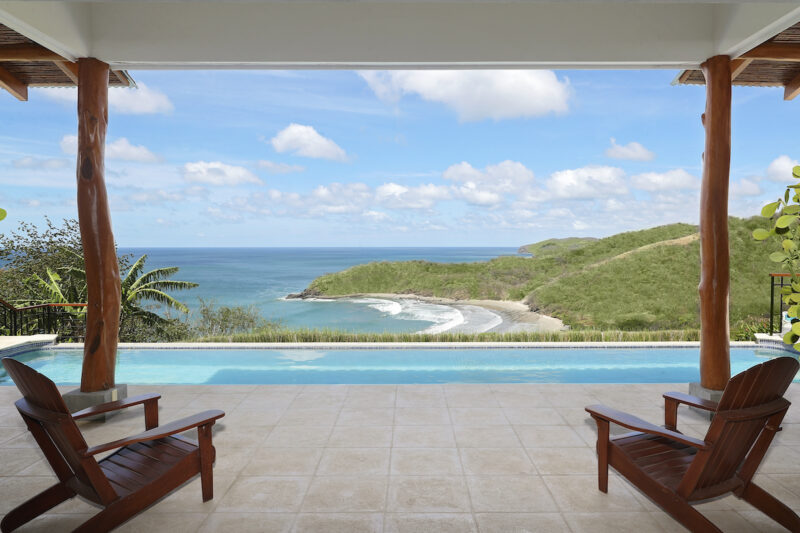 Pool view from terrace