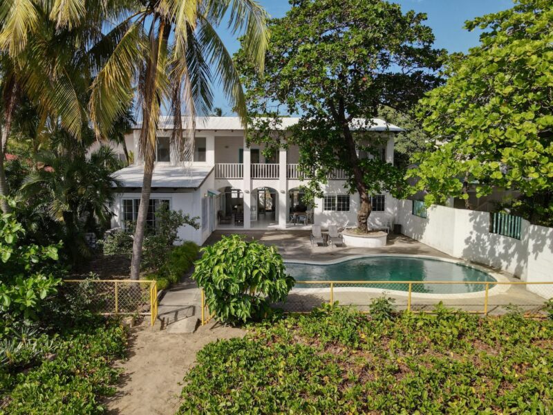 Front of the house from the beach