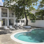 Front of the house and pool view