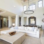 Living room with entrance view