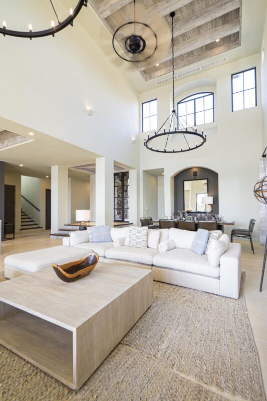 Living room with entrance view