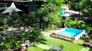 aerial view of Container Home Close to Town