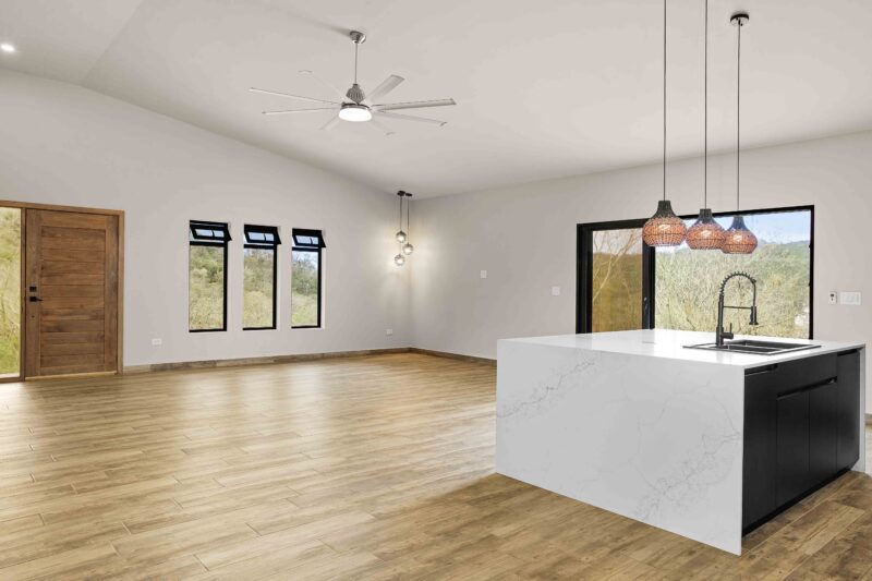 kitchen and living area inn New Construction Near Playa Remanso