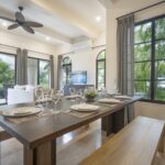 Open dining and living space at this Beachfront Pacific Condo at Rancho Santana