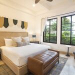 Primary bedroom in this Beachfront Pacific Condo at Rancho Santana