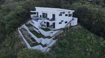 aerial view of Panoramic Bay View Home