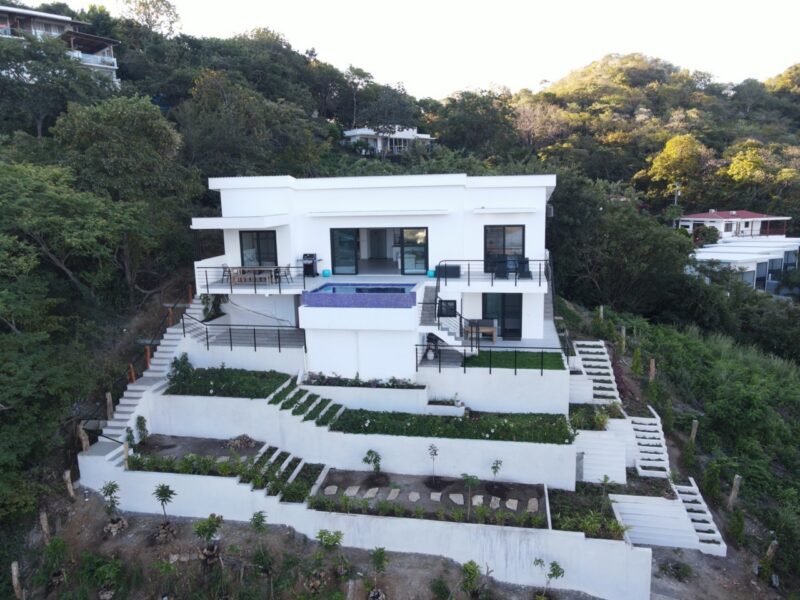 aerial view of Panoramic Bay View Home