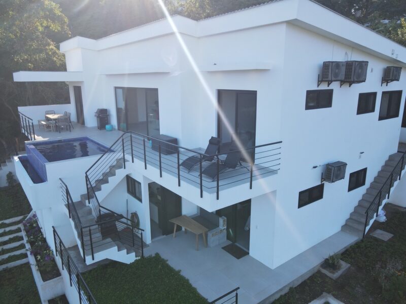 aerial view of Panoramic Bay View Home