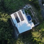 aerial view of Panoramic Bay View Home