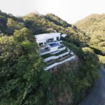 aerial view of Panoramic Bay View Home