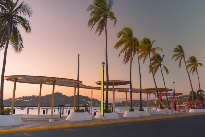 San Juan Del Sur Boardwalk at Sunset