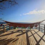 terrace area in Playa Maderas Cliff-Front Estate