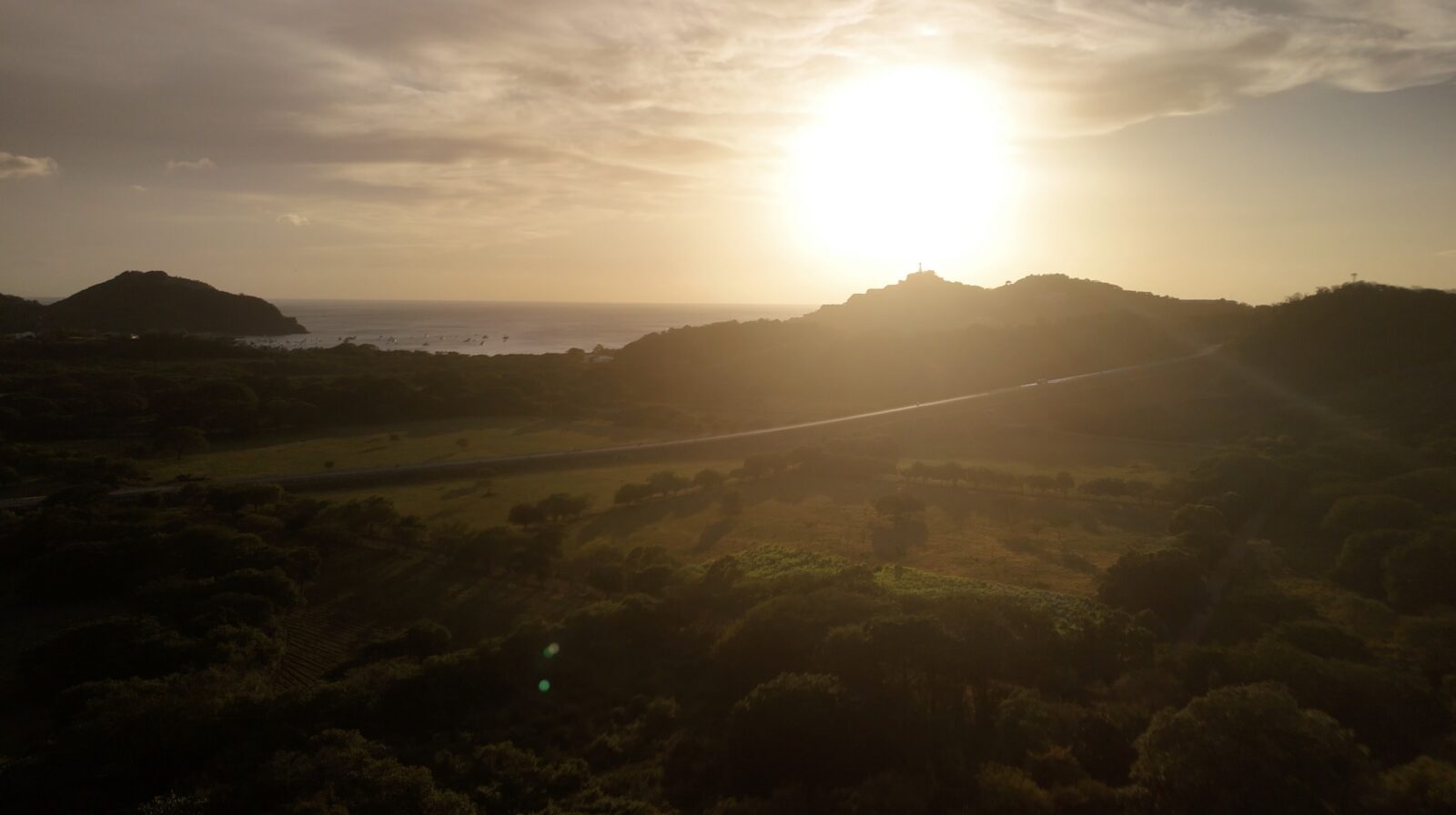 Aerial view of Nicaragua's Pacific coast