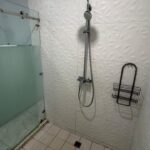 Shower in the oceanview rental-ready condo