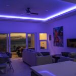 living room with lights led in Turnkey Bay View Condo