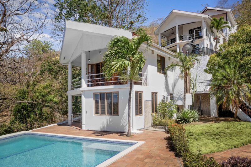 backyard of Town View Home with Pool