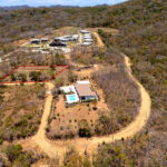 Lot boundaries marked from the air