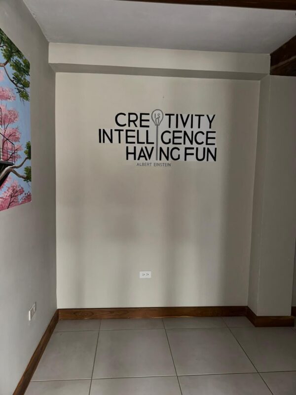 The office space in town, set up for a small business