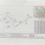 Architectural site plan of the property and its two included lots