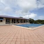153 acre lakeview farm in Rivas — main house with swimming pool