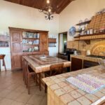 Kitchen with a traditional brick oven