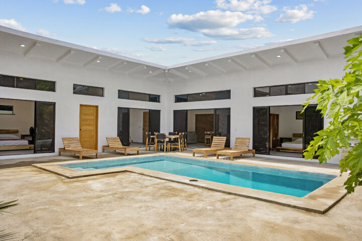 Modern 3-bedroom home in San Juan del Sur wrapped around a private pool