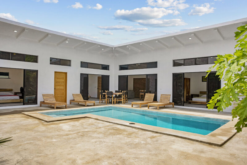 Modern 3-bedroom home in San Juan del Sur wrapped around a private pool