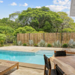 Turquoise pool and sun deck