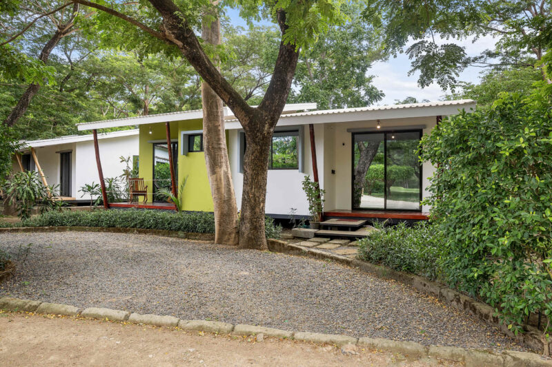 Garden path leading to the home's entrance