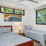 Guest bedroom at the Modern Eco Casita at Hacienda Iguana