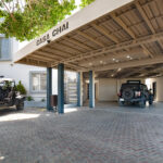 Covered parking for three vehicles at this Pacific Marlin villa