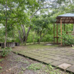 Deck path connecting the palapa and fire pit