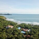 Aerial of the Hacienda Iguana coastline and beach