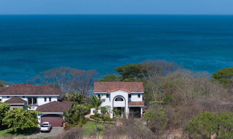 Sweeping Pacific Ocean view from above the property