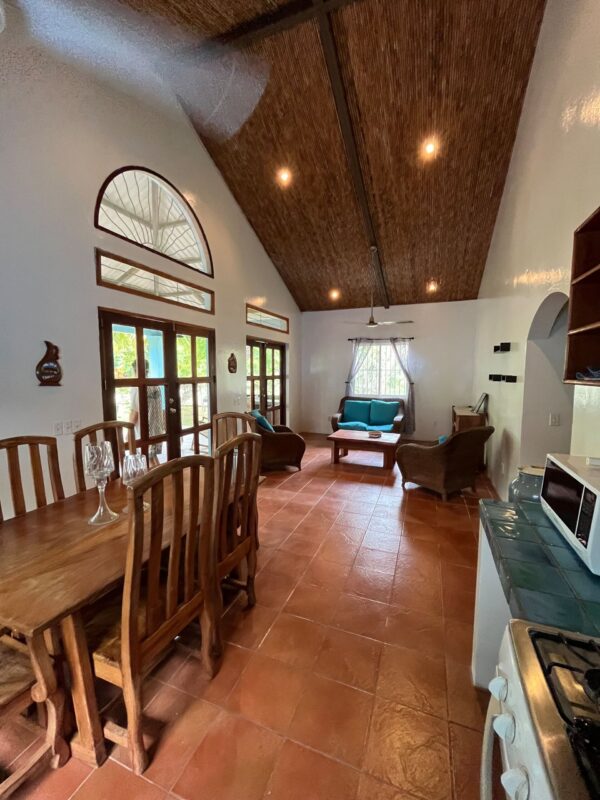 Open living and dining area at the Turnkey Home at the Surf Sanctuary