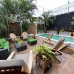 Turnkey hospitality property steps from the beach in San Juan del Sur with a private pool and patio